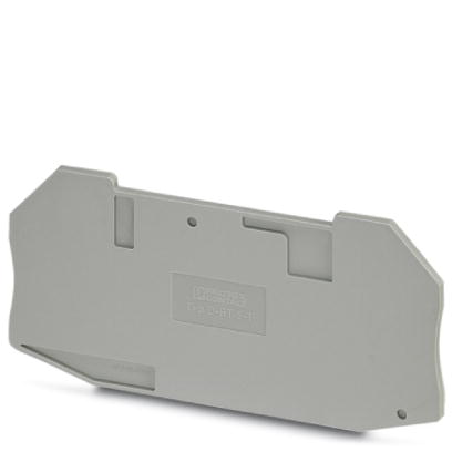 Phoenix Contact End cover; Length: 91.4mm; Width: 2.2mm; Color: Gray